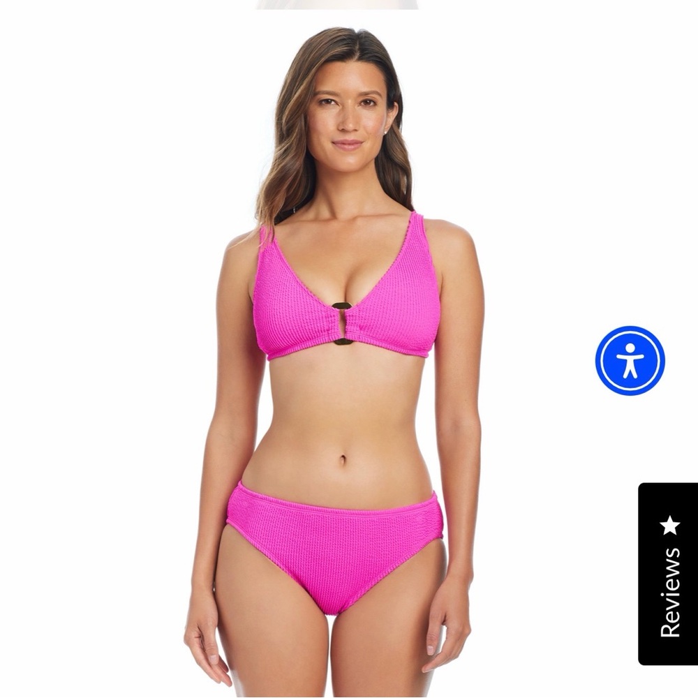 Bleu Rod Beattie Pucker Up Bra Top and High Rise Bikini Set